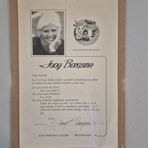 Jody Bergsma Gallery Art - 6 Vintage Signed and Matted Postcard Prints - Picture 10 of 14